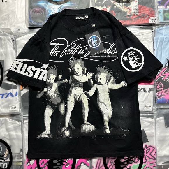Hellstar Cherubs T-Shirt 'Black’ - Picture 4 of 7